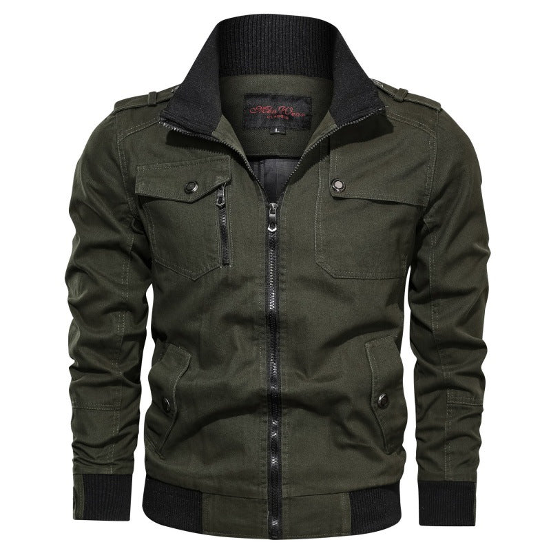 Brenvok | Herren Bomberjacke Fieldjacket mit Taschen - Image 8