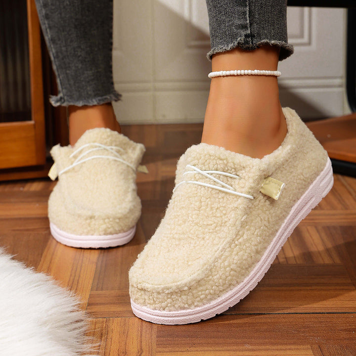 Brynholt | Damen Hausschuhe Teddy-Fleece Slip-on - Hot Pink - Image 4