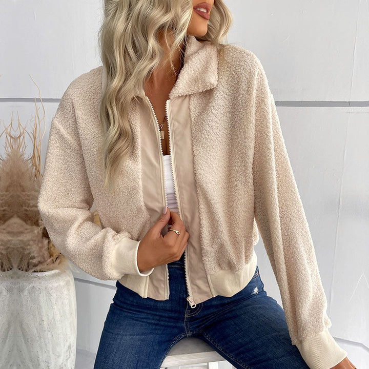Brynvale | Damen Teddyjacke Kurzjacke mit Reißverschluss - Image 1