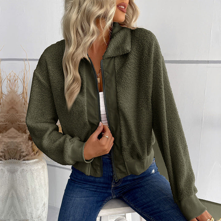 Brynvale | Damen Teddyjacke Kurzjacke mit Reißverschluss - Image 9