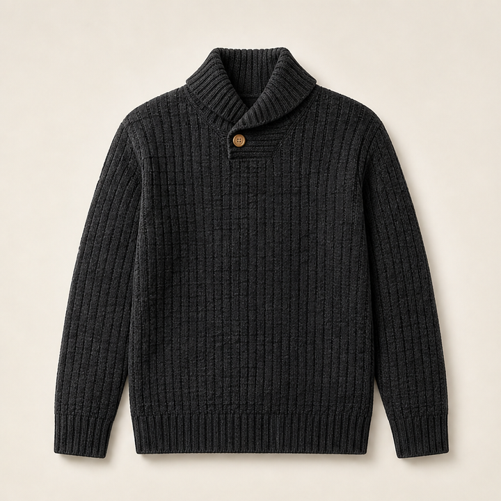 Brynveld | Damen Strickpullover mit Strukturmuster - Dark Grey - Image 5