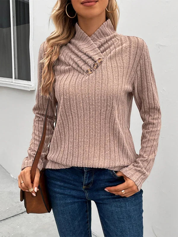 Brynvold | Damen Strickpullover mit Rollkragen - Taupe - Image 1