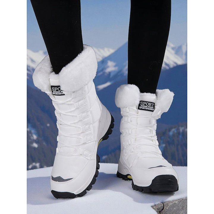 Brynvora | Damen Winterschuhe Gefütterte Schneestiefel - White - Image 1