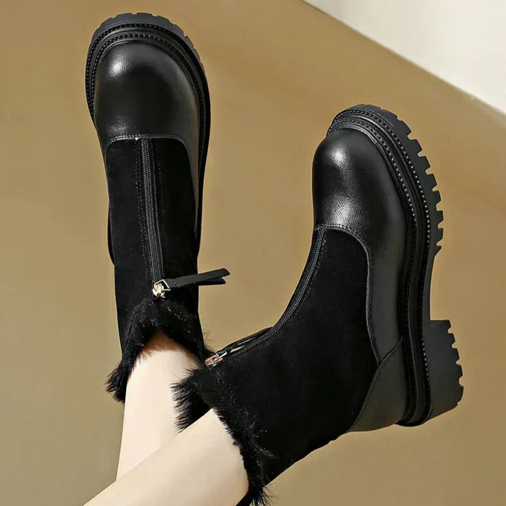 Brynweld | Damen Winterstiefel mit Kunstfell - Brown - Image 10