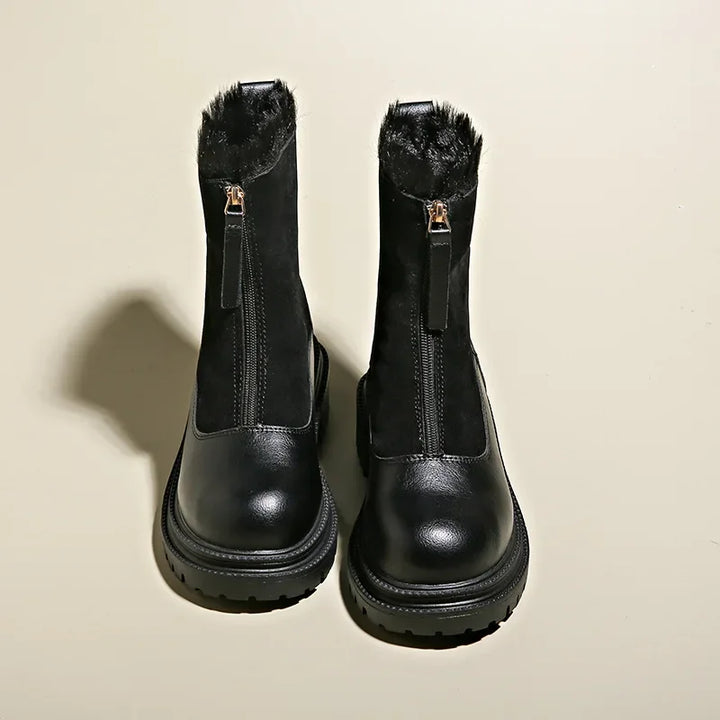Brynweld | Damen Winterstiefel mit Kunstfell - Brown - Image 8