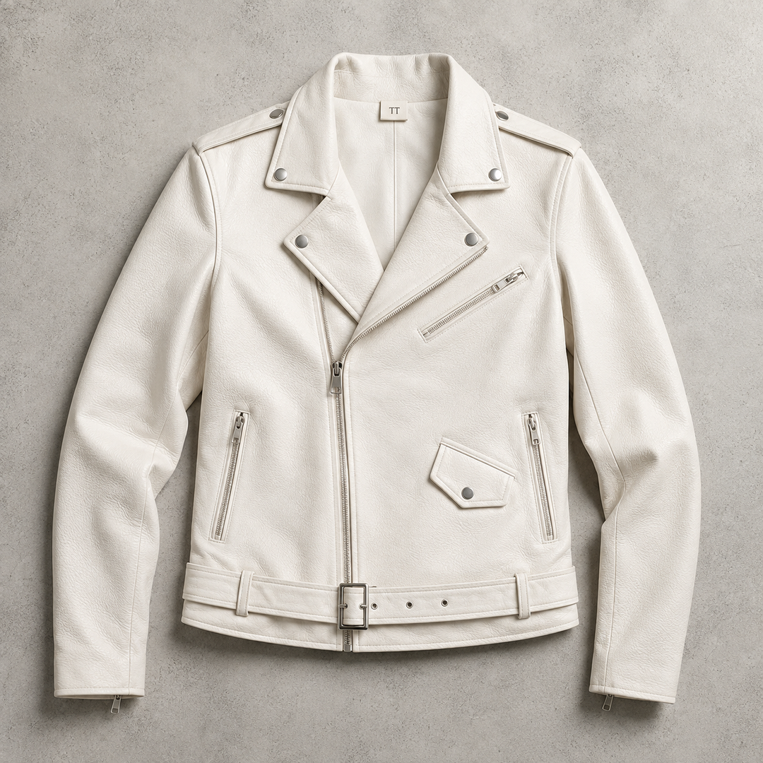 Corvain | Herren Lederjacke Asymmetrischer Reißverschluss - Image 1