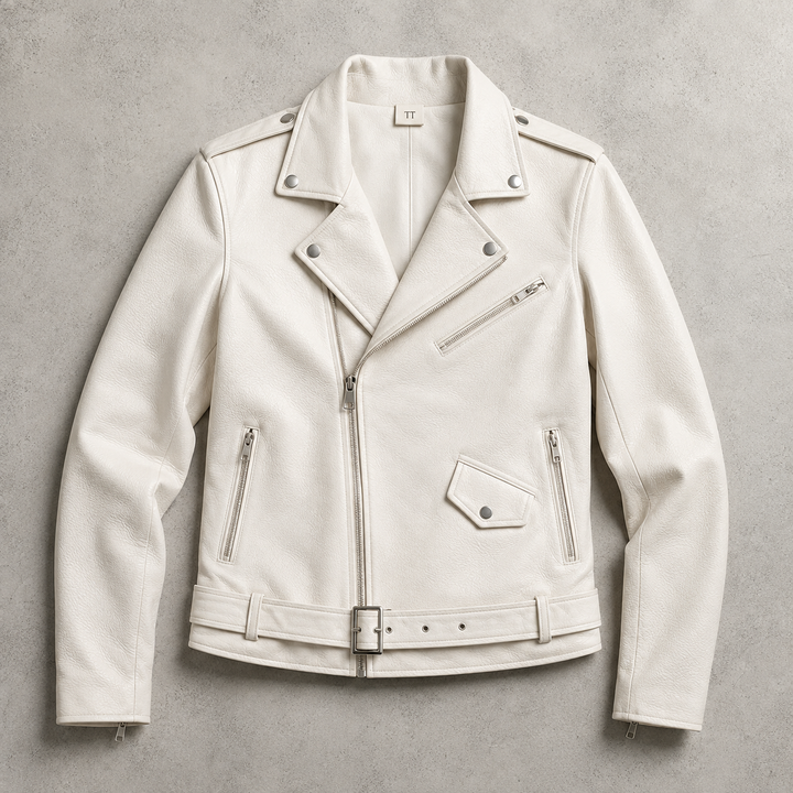 Corvain | Herren Lederjacke Asymmetrischer Reißverschluss - Image 1