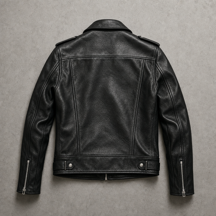 Corvain | Herren Lederjacke Asymmetrischer Reißverschluss - Image 5