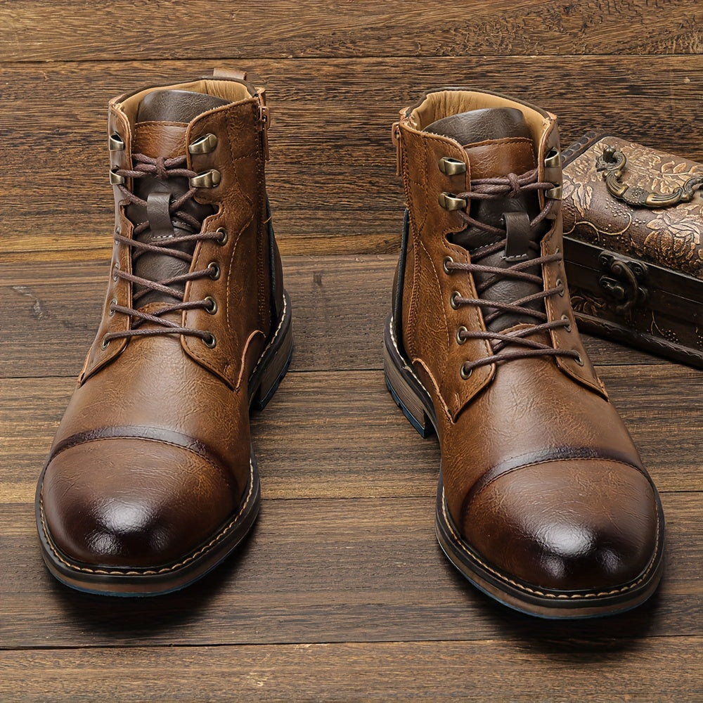Corvald | Herren Stiefeletten Schnürboots Braun - Brown - Image 5