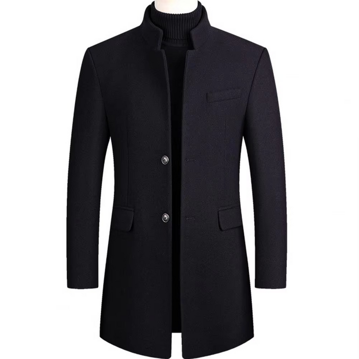 Corvald | Herren Wintermantel Stehkragen Slim Fit - Image 3
