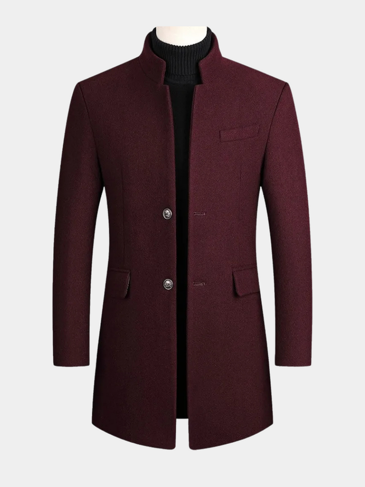 Corvald | Herren Wintermantel Stehkragen Slim Fit - Image 5