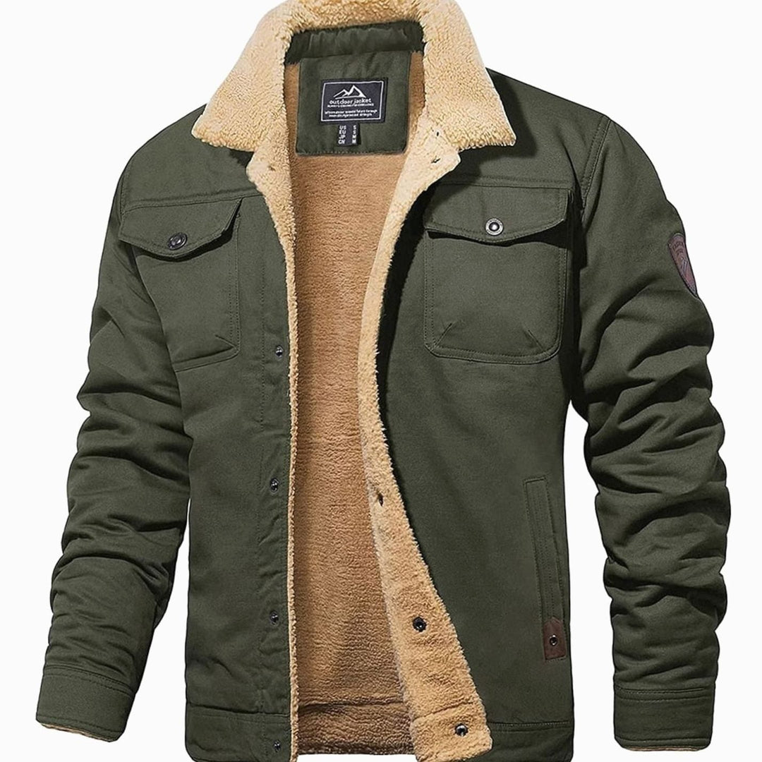 Corvale | Herren Teddyjacke mit Fleecefutter - Navy - Image 10
