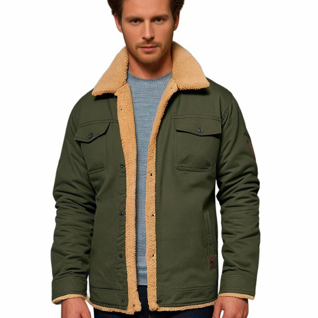 Corvale | Herren Teddyjacke mit Fleecefutter - Navy - Image 11