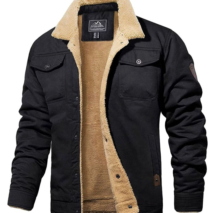 Corvale | Herren Teddyjacke mit Fleecefutter - Navy - Image 2