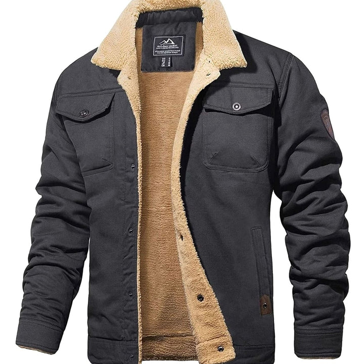 Corvale | Herren Teddyjacke mit Fleecefutter - Navy - Image 7