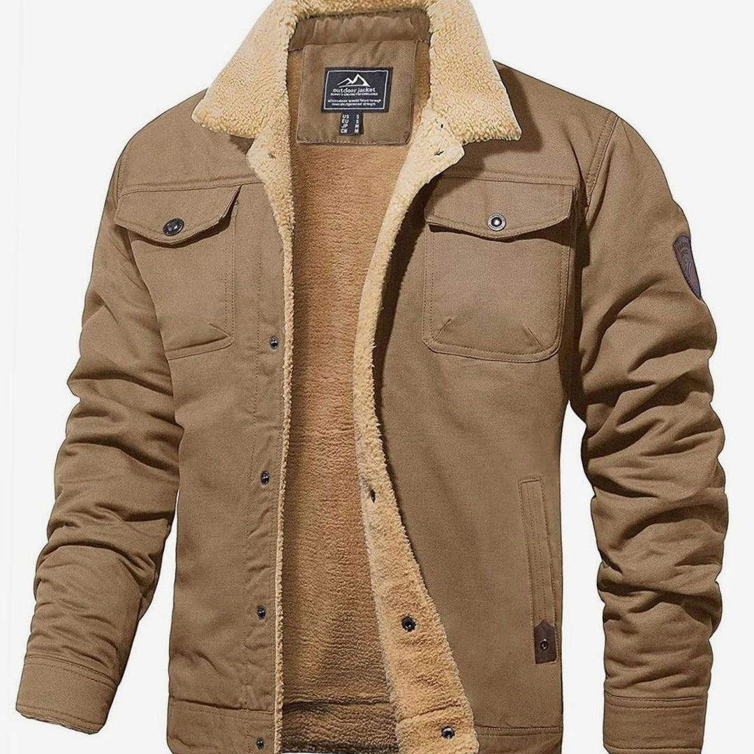 Corvale | Herren Teddyjacke mit Fleecefutter - Navy - Image 8
