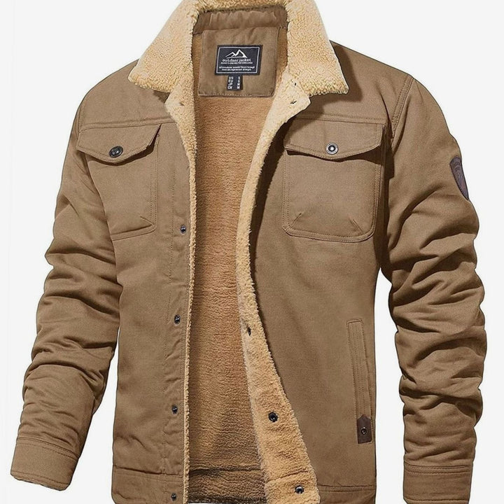 Corvale | Herren Teddyjacke mit Fleecefutter - Navy - Image 8