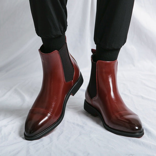 Corveld | Herren Chelsea Boots Schwarz Leder - Black - Image 4