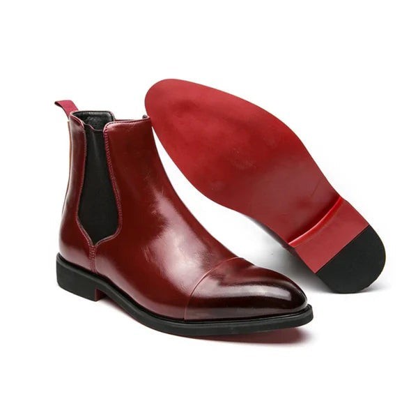 Corveld | Herren Chelsea Boots Schwarz Leder - Black - Image 8