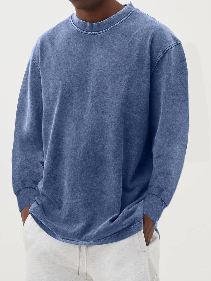 Corveld | Herren Oversize Pullover Langarm - Blue - Image 12