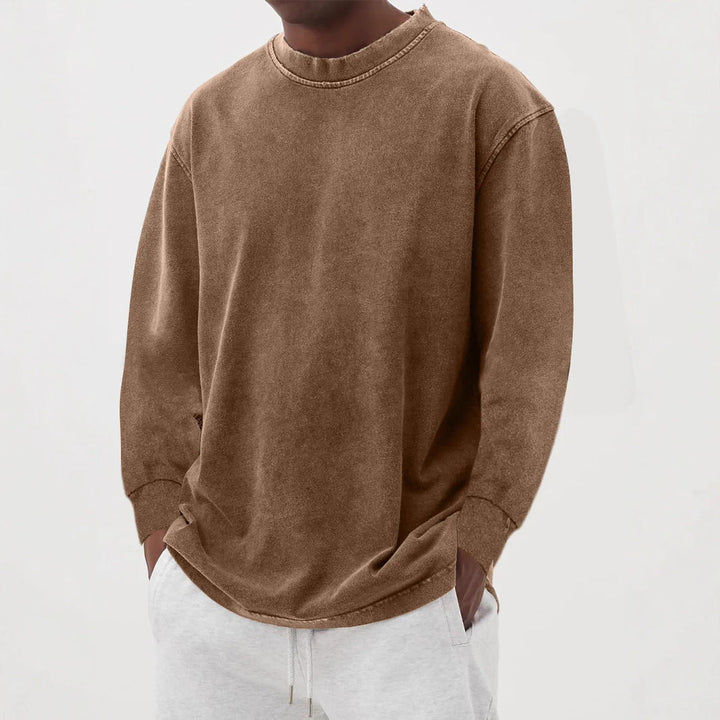 Corveld | Herren Oversize Pullover Langarm - Blue - Image 3