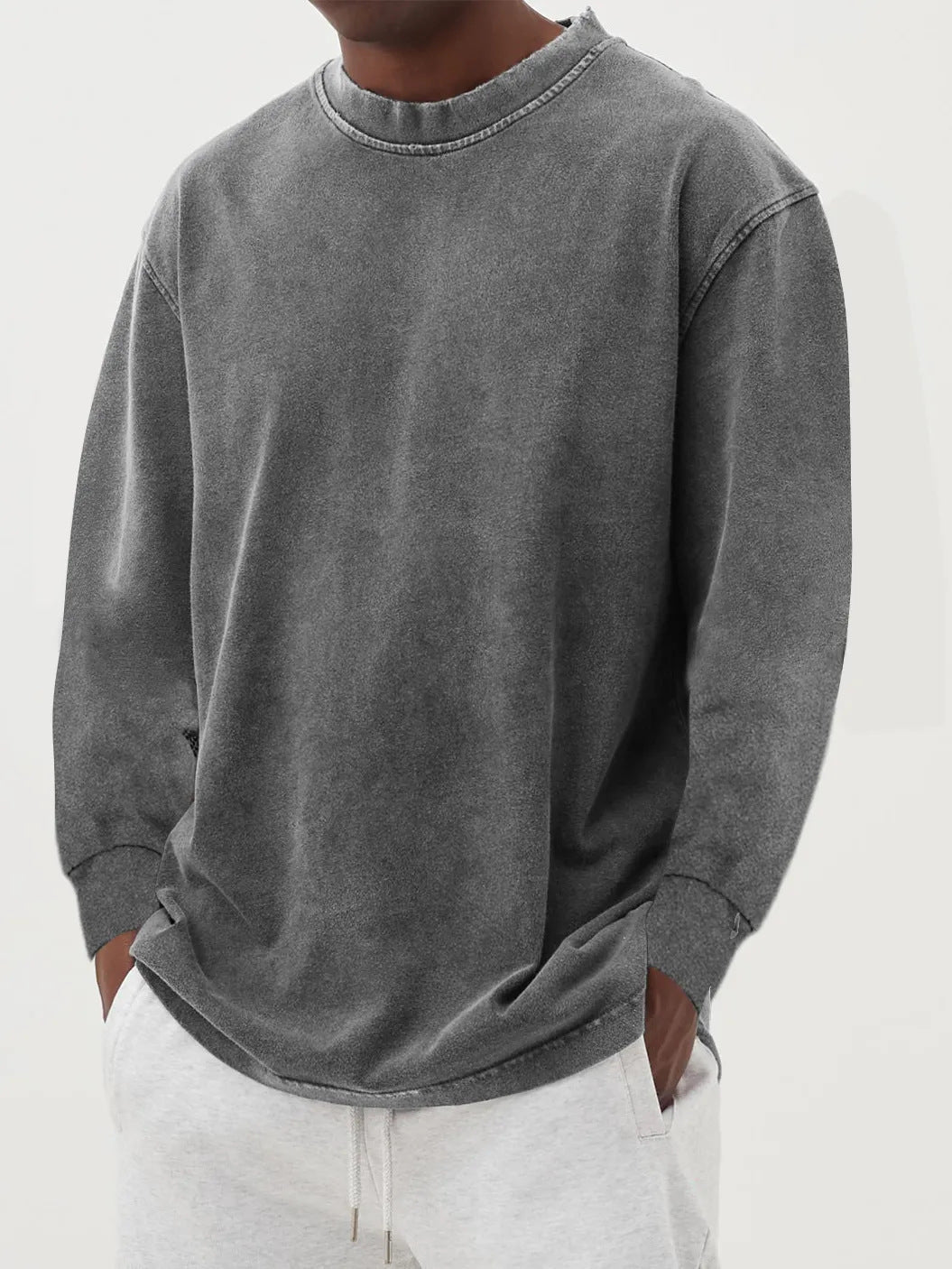 Corveld | Herren Oversize Pullover Langarm - Blue - Image 7