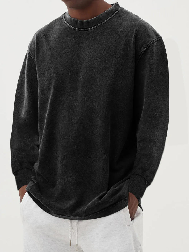Corveld | Herren Oversize Pullover Langarm - Blue - Image 8