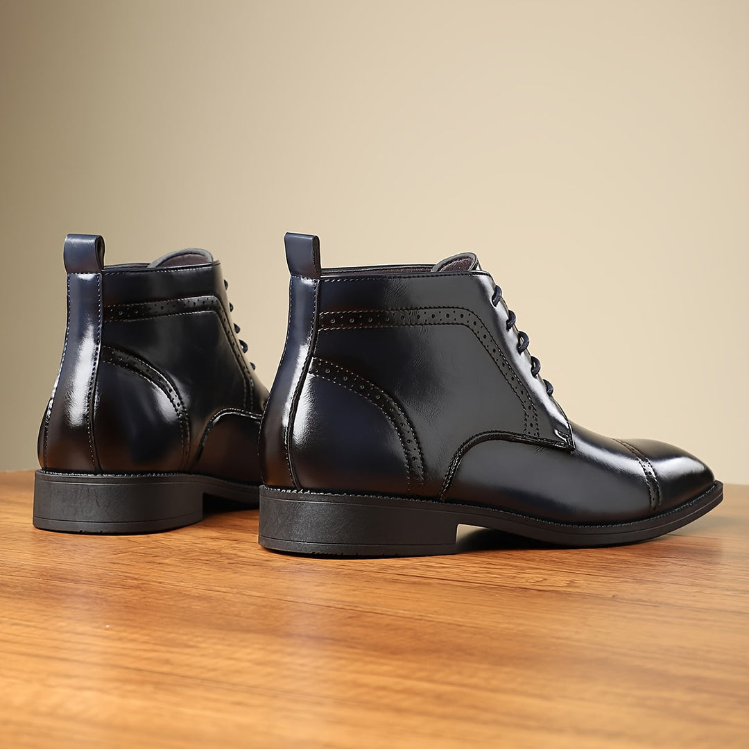 Corveld | Herren Stiefeletten Cap-Toe Schnürboots - Navy - Image 6