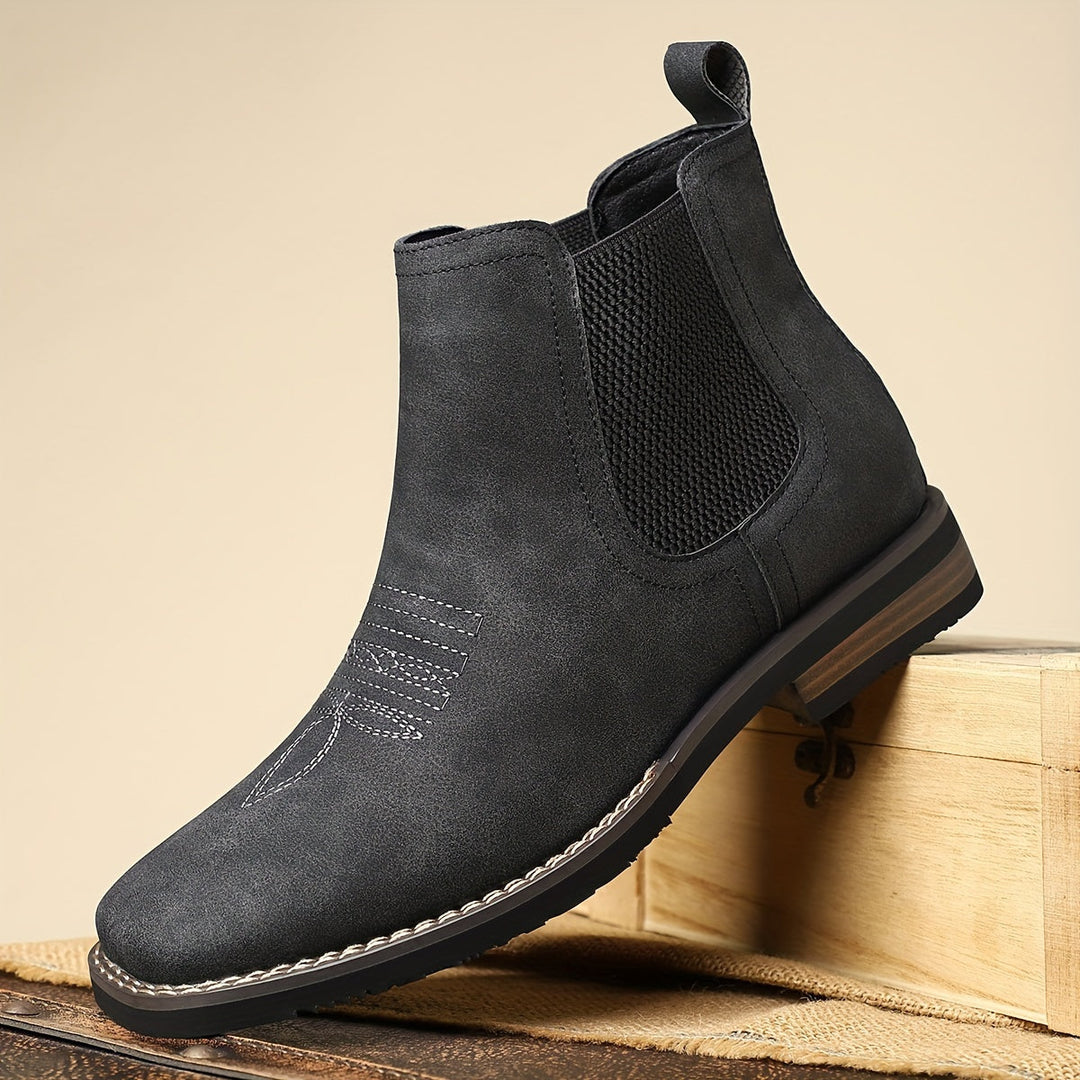 Corveld | Herren Stiefeletten Chelsea Boots Slip-on - Dark Grey - Image 1