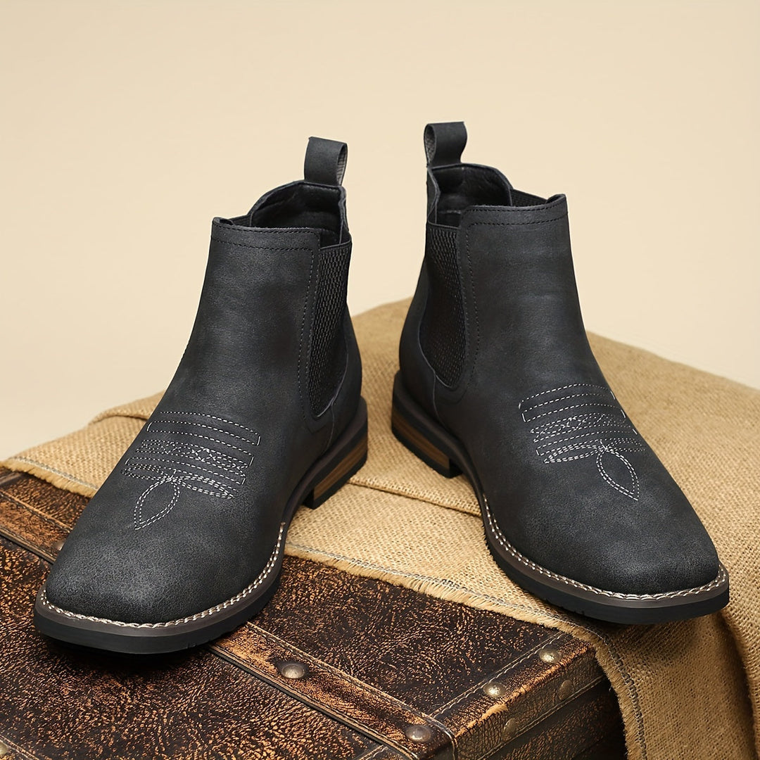 Corveld | Herren Stiefeletten Chelsea Boots Slip-on - Dark Grey - Image 2
