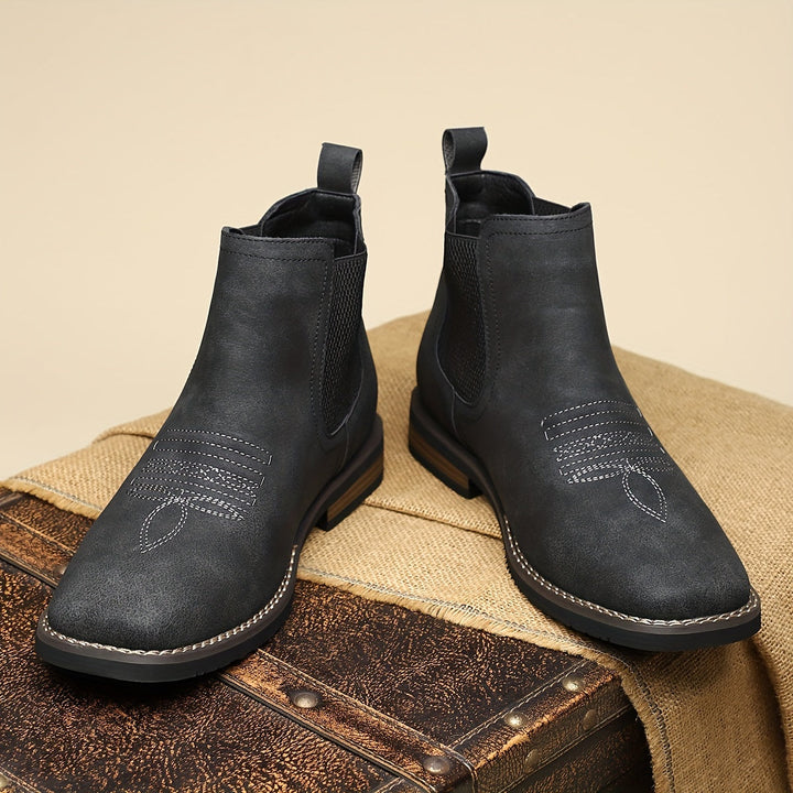 Corveld | Herren Stiefeletten Chelsea Boots Slip-on - Dark Grey - Image 2