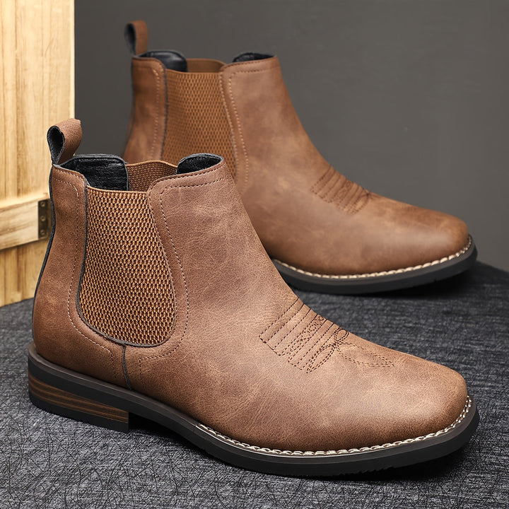 Corveld | Herren Stiefeletten Chelsea Boots Slip-on - Dark Grey - Image 3