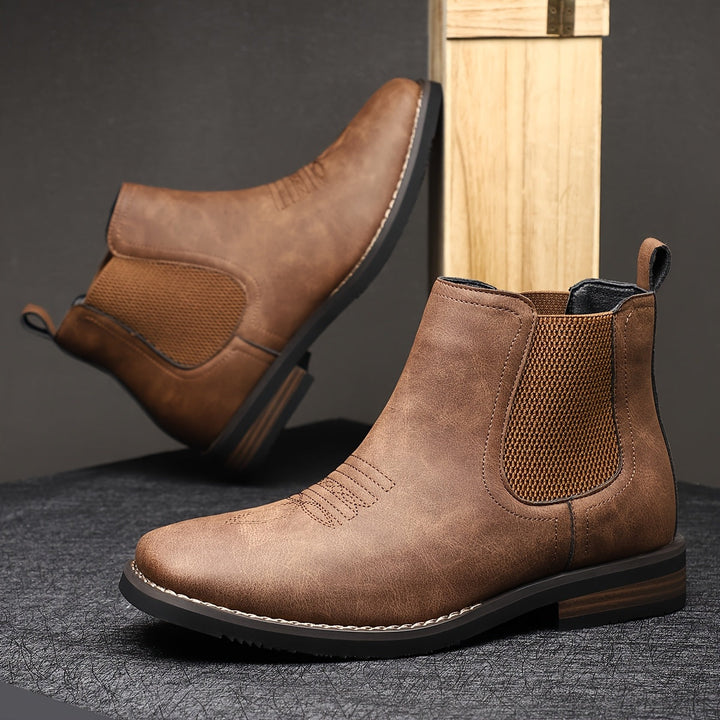 Corveld | Herren Stiefeletten Chelsea Boots Slip-on - Dark Grey - Image 5