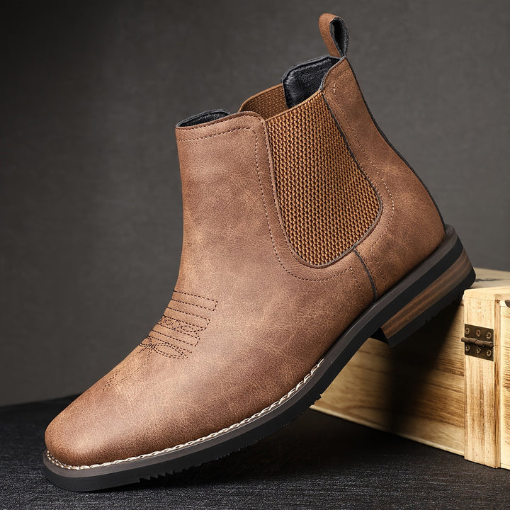 Corveld | Herren Stiefeletten Chelsea Boots Slip-on - Dark Grey - Image 6