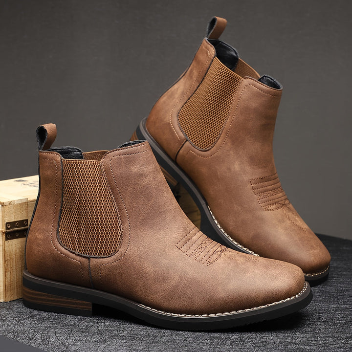 Corveld | Herren Stiefeletten Chelsea Boots Slip-on - Dark Grey - Image 7