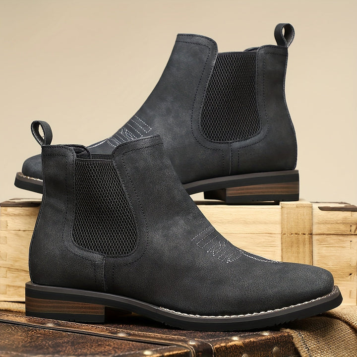 Corveld | Herren Stiefeletten Chelsea Boots Slip-on - Dark Grey - Image 8