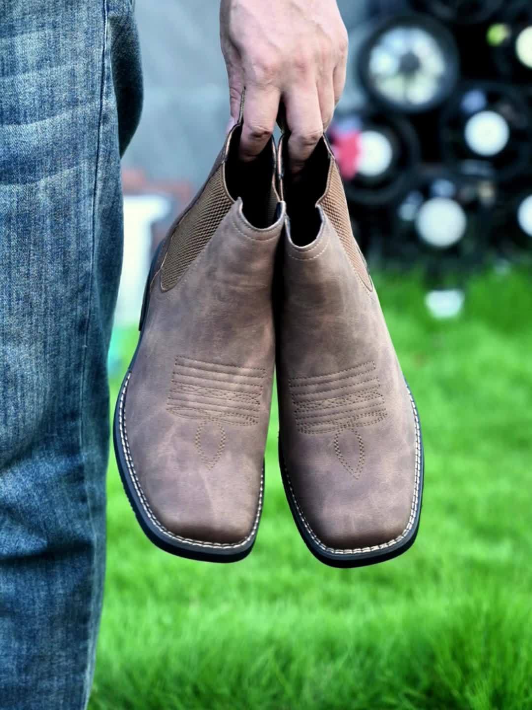 Corveld | Herren Stiefeletten Chelsea Boots Slip-on - Dark Grey - Image 9