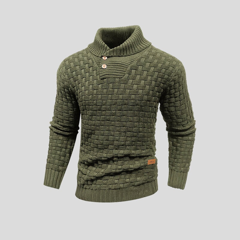 Corveld | Herren Strickpullover Schalkragen - Dark Grey - Image 3