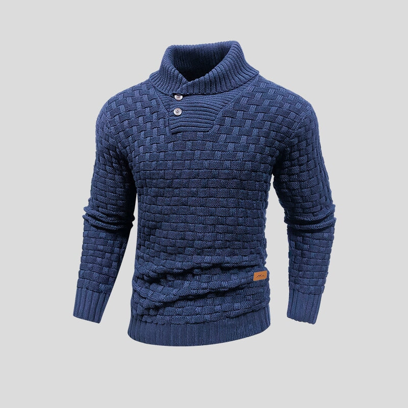 Corveld | Herren Strickpullover Schalkragen - Dark Grey - Image 5