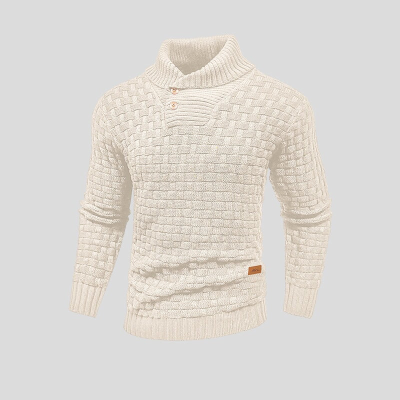 Corveld | Herren Strickpullover Schalkragen - Dark Grey - Image 6