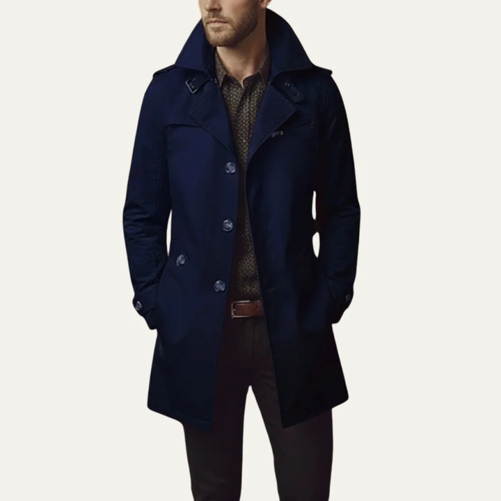 Corveln | Herren Trenchcoat Winterjacke mit Reverskragen - Image 5