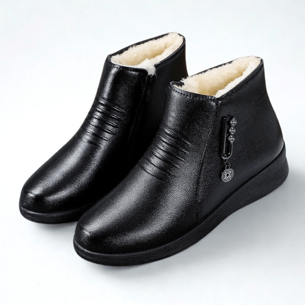 Corvenna | Damen Stiefeletten gefüttert Winter - Black - Image 1