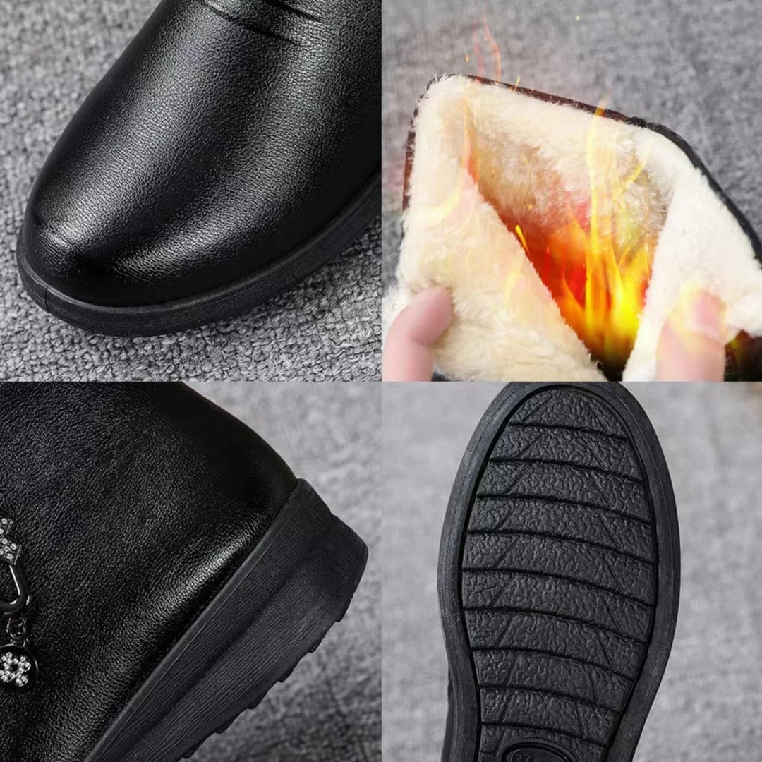 Corvenna | Damen Stiefeletten gefüttert Winter - Black - Image 4
