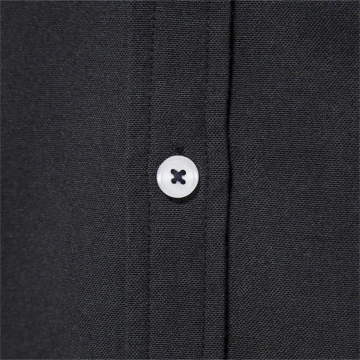 Corvien | Herren Slim Fit Hemd Langarm Schwarz - Black - Image 3