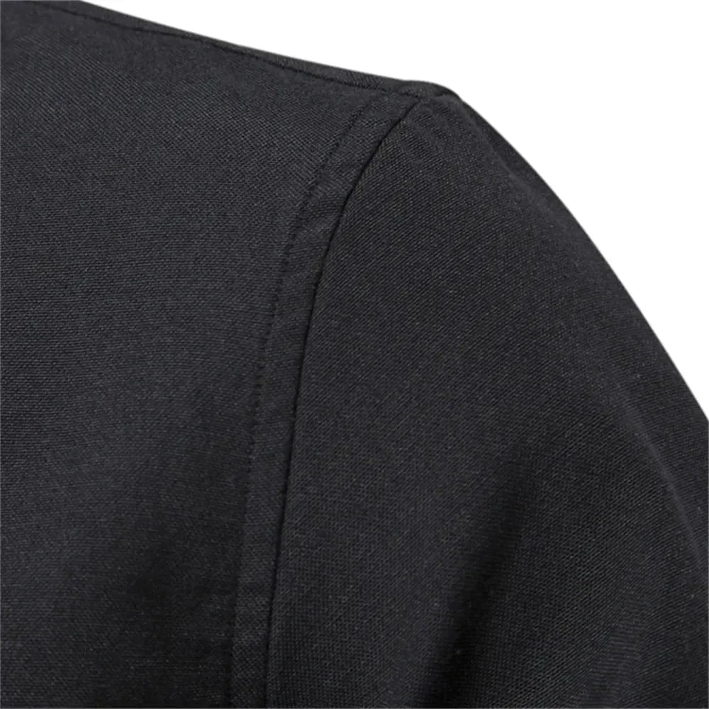Corvien | Herren Slim Fit Hemd Langarm Schwarz - Black - Image 4