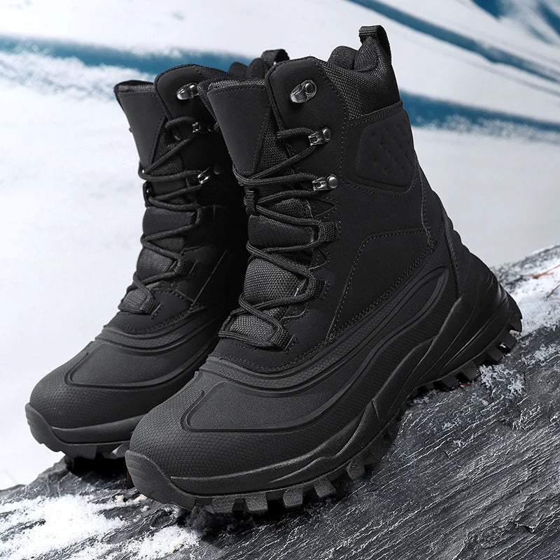 Corvund | Herren Winterstiefel Gefüttert Hoch - Camel - Image 2