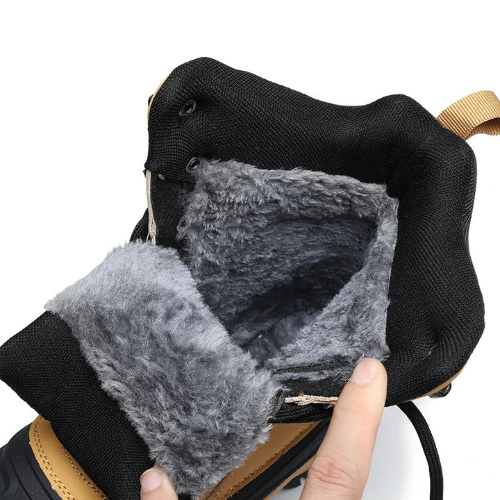 Corvund | Herren Winterstiefel Gefüttert Hoch - Camel - Image 3