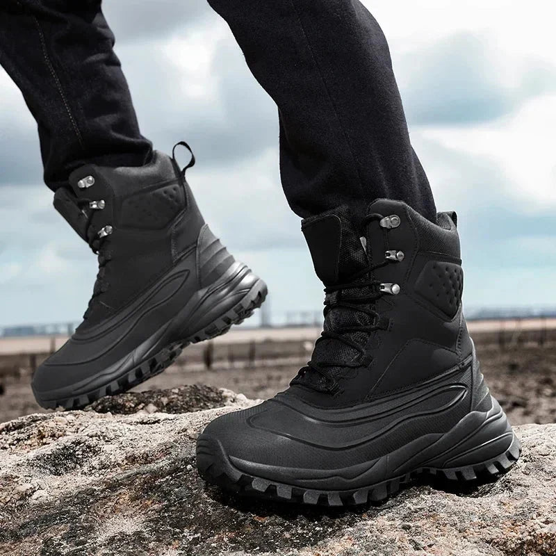 Corvund | Herren Winterstiefel Gefüttert Hoch - Camel - Image 4