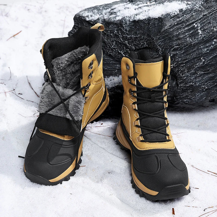 Corvund | Herren Winterstiefel Gefüttert Hoch - Camel - Image 6