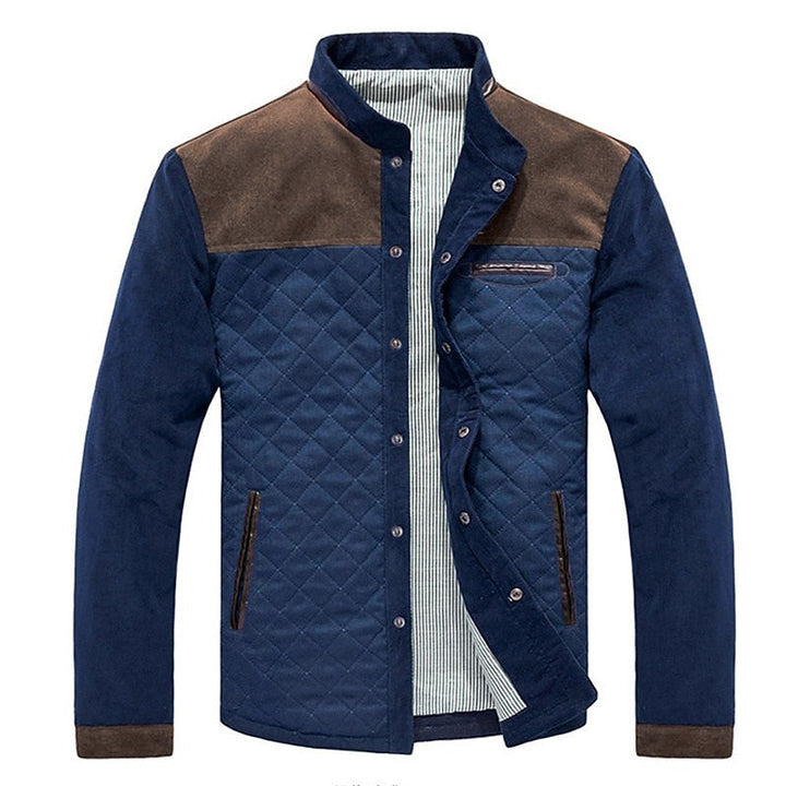 Corvyn | Herren Gesteppte Winterjacke Zweifarbig - Blue - Image 3